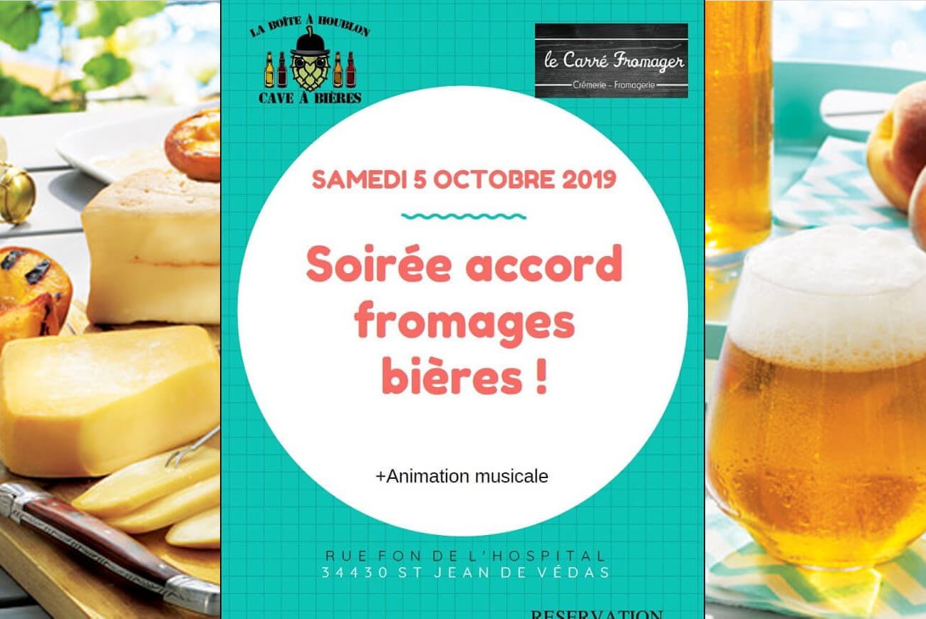 soirée accord fromages et bières - Montpellier