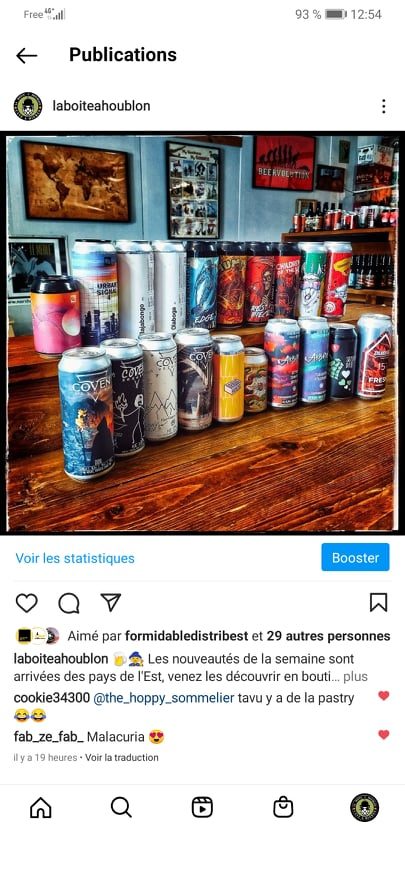 la boite à houblon cave à bière