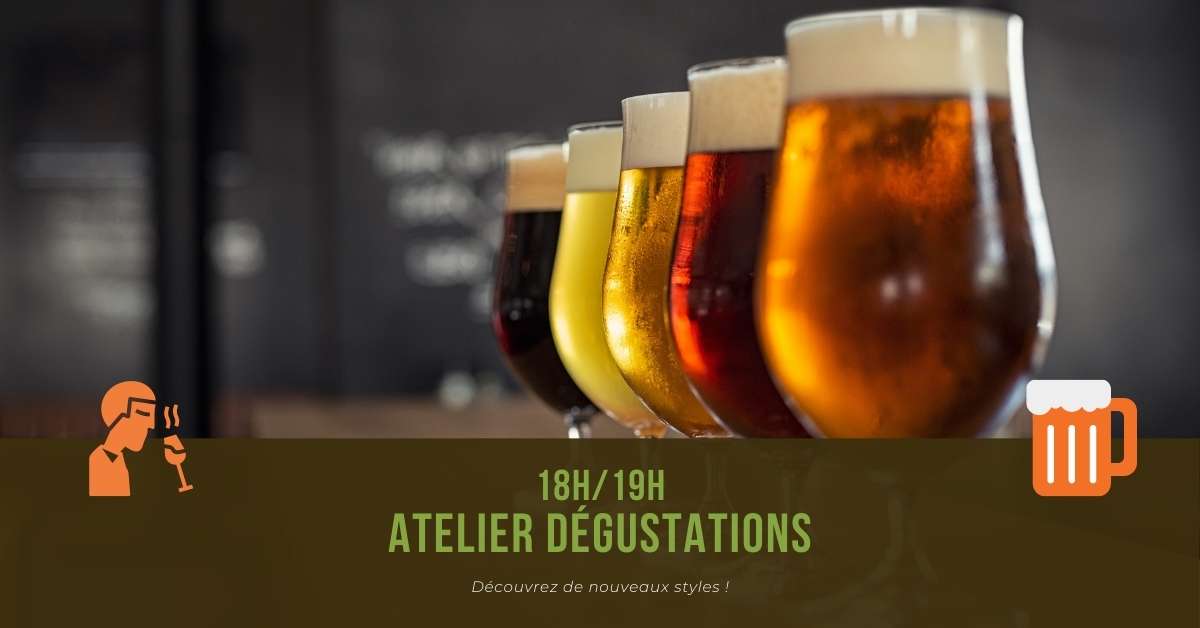 Atelier dégustations de bières