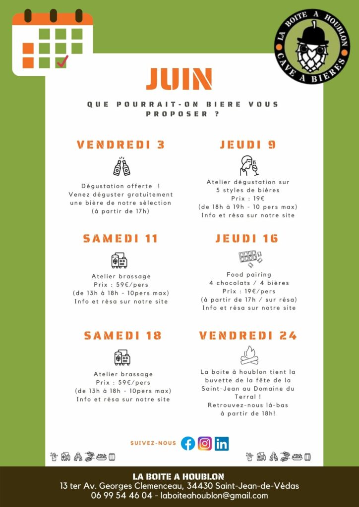 agenda juin