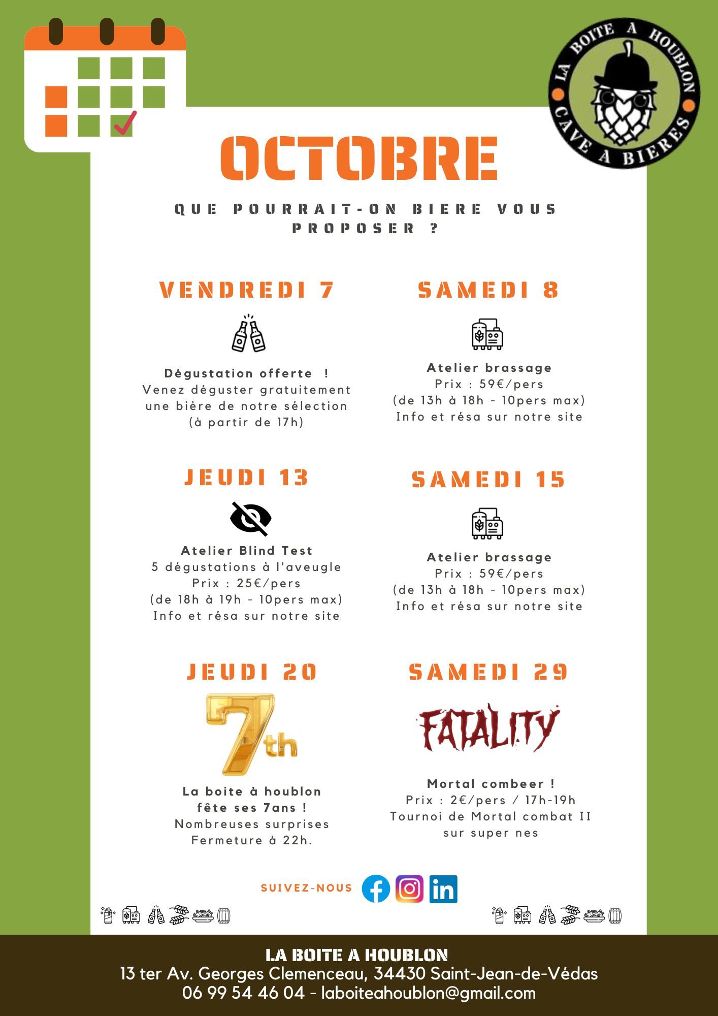 octobre cave à bières